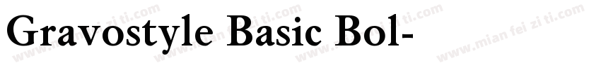 Gravostyle Basic Bol字体转换